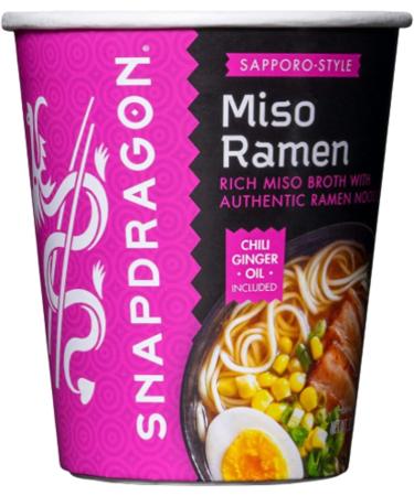 P2P Sapporo-Style Miso Ramen Cups Rich Miso Broth Soup With Authentic Ramen Noodles Original Japanese Flavors Satisfy Your Craving 2.2 oz (Pack of 8) 17.6 Oz Box - Buy Online on GoSupps.com