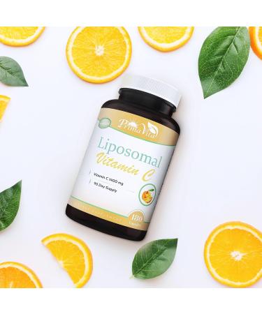 PrimaVita Liposomal Vitamin C 1400mg Capsules, Immune Support Supplement, High Absorption Vitamin & Antioxidant Fat Soluble Vitamin C Supplement (180 Capsules) - Buy Online on GoSupps.com