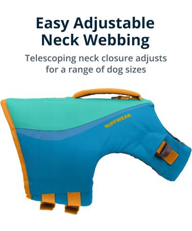 Luffwear Float Coat Dog Jacket - Safe Swimming Buoyancy Vest for Water Sports - Blue Dusk Large - Buy Online on GoSupps.com