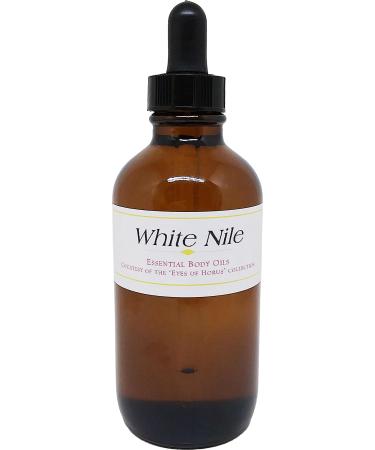 White Nile Scented Body Oil Fragrance Glass Dropper Top - Clear - 4 oz. - ID#35137 4 Fl Oz (Pack of 1)