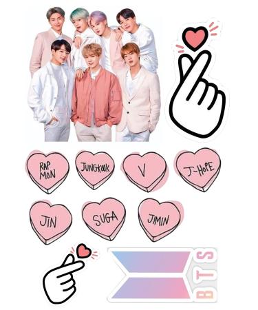 BTS 11 x Cake Toppers Muffins Wafer Premium