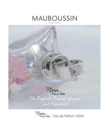Mauboussin - Rose Pour Elle 100ml (3.3 Fl Oz) - Eau de Parfum for Women - Floral Fruity & Fresh Scents 3.4 Ounce (Pack of 1) - Buy Online on GoSupps.com