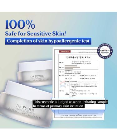 I'M SEOUL Moisturizer Face Cream Waterful Hydra Deep Moisture with Niacinamide, Adenosine and Soothing Allantoin Derma Korean Skincare 1.76 oz - Buy Online on GoSupps.com