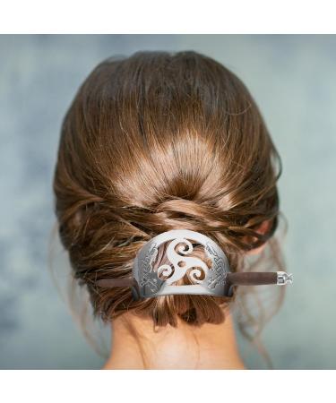 Baluue Vintage Hair Stick: Metal Hair Cuff Chinese Hair Fork Clip Hair Bun Cage Hair Pin Ponytail Holder Hair Stick Bun Holder for Women Girls Hair Styling Accessories - Buy Online on GoSupps.com