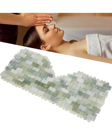 Verdant Touch Jadestone Eye Mask - Natural Facial Massage Device for Relaxation & Eye Care | Calms Tiredness & Reduces Stress - Buy Online on GoSupps.com