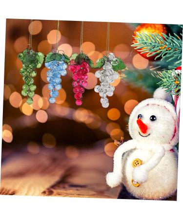 Zerodeko 8 Pcs Acrylic Grape Cluster Hanging Ornaments Gifts for Stocking Stuffers Christmas Sto Faux Fruit Props Artificial Fruit Grapes Christmas Beaded Grape Ornament Celebration Prop Assorted Colorx2pcs 20.5x5cmx2pcs - Buy Online on GoSupps.com