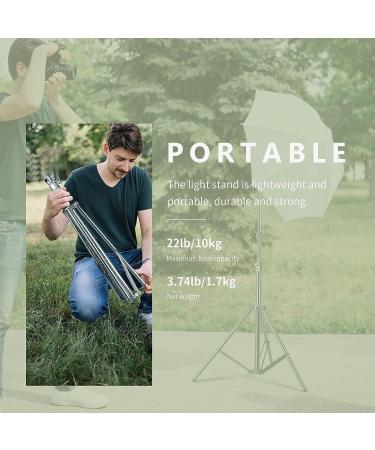 NEEWER 79-inch Stainless Steel Light Stand with Spring Cushioning - Heavy Duty Photography Tripod with Universal Screw Adapter for Lighting Equipment - Buy Online on GoSupps.com