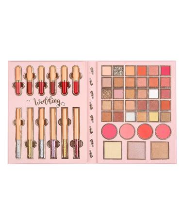 30 Color Eyeshadow Palette with Blush, Highlighter, Lipgloss, and Eyeliner - All in One Makeup Kit for Women - Pigmented and Glittery Combo Palette, Perfect Gift Set - Buy Online on GoSupps.com