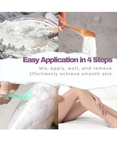 ccuzs Hair remover powder wax shaving powder sensitive skin formula gentle longlasting smooth result for bikini area face legs chest underarms men and women 240 g - Buy Online on GoSupps.com