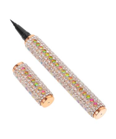 Beatifufu 1pc Eyeliner Cosmetic Accessory Eyelash Glue Pen for False Lashes Plastic Full Diamond Auxiliary 1 count (Pack of 1) As Shown