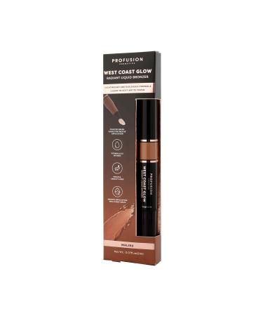 Profusion Cosmetics West Coast Glow Blush Bronzer - Vitamin-Infused Lightweight Buildable Suitable for All Skin Tones - Radiant Sun-Kissed Beauty (Malibu 1 Oz - Buy Online on GoSupps.com