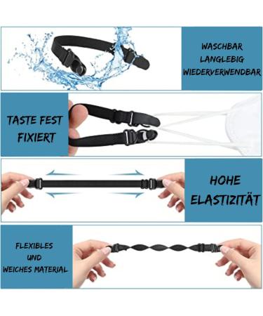 Driveloop Mask Holder - 5 Pack Mask Extensions for Adults & Children | Behind the Head Hooks (ABS) | International Shipping Available - Buy Online on GoSupps.com