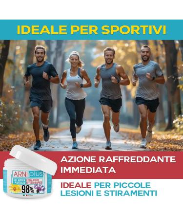 ARNIplus + Arnica pour chevaux usage humain 500 ml gel fort 98 % absorption rapide refroidissement non gras arnica made in Italy pour massages musculaires et - Buy Online on GoSupps.com