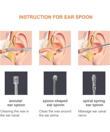 6-Piece Stainless Steel Ear Wax Removal Kit | Ear Cleaner with Portable Storage Box | Remove Earwax Anytime Anywhere | Silvery - Buy Online on GoSupps.com
