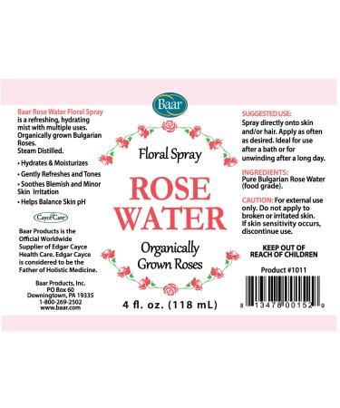 Baar Bulgarian Rose Water Floral Spray - Buy Online on GoSupps.com