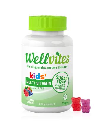 Wellvites Kids Multivitamin Gummies - 60 Gummy Vitamins  - Buy Online on GoSupps.com
