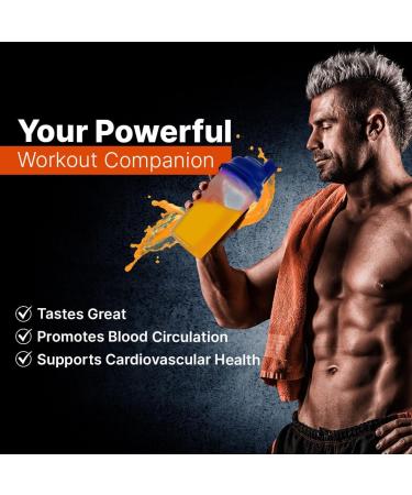 L-ARGININE PRO 2-Pack Orange Jar and 30 Single Serve Packs Great Tasting! | Blood Flow | Pre-Workout Drink | with Vitamins C B6 B12 K & More - Buy Online on GoSupps.com