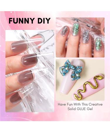 Makartt Solid Nail Gel - 15g UV Adhesive for Press-On Nails | Obsidian Noir - Perfect for Nail Art & Extensions - Buy Online on GoSupps.com