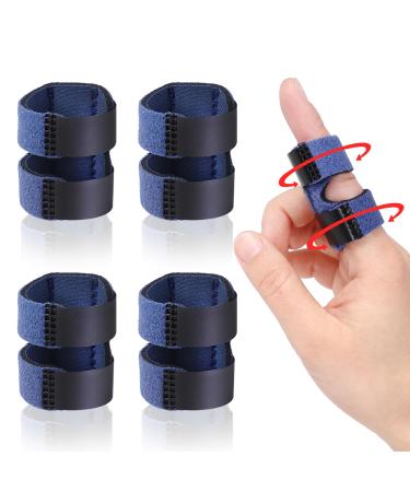 Thumb Finger Splints Trigger Thumb Brace for Broken/Straightening/Arthritis Finger Protector for Thumb/Middle/Ring/Index/Pinky Finger Blue 4pcs (Blue Short) Short Blue