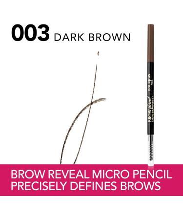 Bourjois - Eyebrow pencil - Brow Reveal Brow Pencil - 03 Dark Brown - Buy Online on GoSupps.com