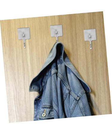 4pcs Hook Clothes Wall Hangers Key Hangers Hanging Coat Rack Office Towel Rack Heavy 5x4.5x8cm Silver - Buy Online on GoSupps.com