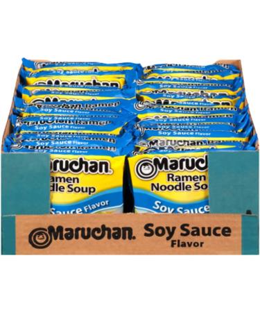 Ja Cor Instant Ramen Noodle Soup Soy Sauce Flavor Noodles 3 oz Bulk Pack Bundle with 1-Set of Reusable Stainless Steel Chopsticks (24 Individual Packs) - Buy Online on GoSupps.com