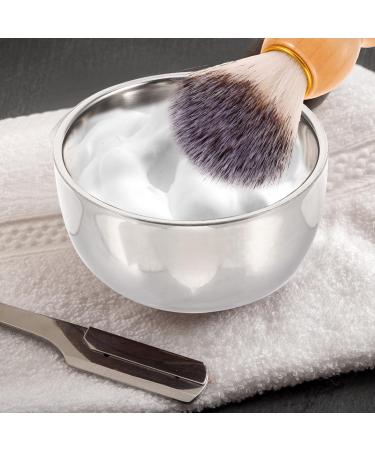 Frcolor Set: Stainless Steel Shaving Foam Brush Razor Brush & Holder Premium Shaving Essentials for Men - Buy Online on GoSupps.com