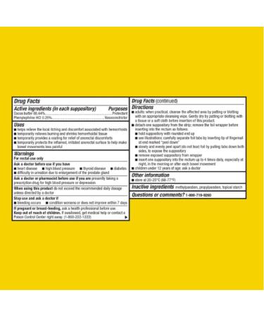 Equate Hemorrhoidal Suppositories 24 Ct (Pack of 02) 48 Total + Me Gustas Sticker - Buy Now - Buy Online on GoSupps.com