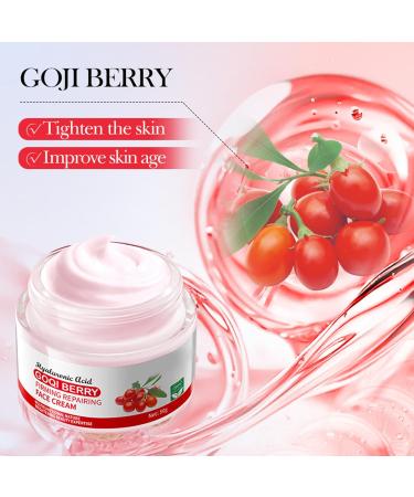 Crsetmyth AntiWrinkle Goji Berry Face Cream 50g Moisturizer AntiAging & Wrinkle Cream for Day and Night A Whitening Face Cream for Women and Men Reduces Wrinkles Moisturizes - Buy Online on GoSupps.com