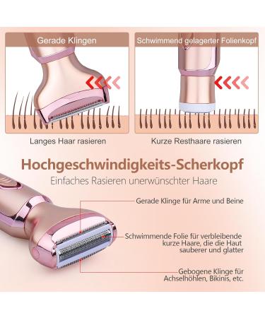 Buy 2-in-1 Waterproof Electric Razor for Women - Wet & Dry Shaver for Face Legs Armpits & Bikinizone - Portable Painless with USB Charging - Buy Online on GoSupps.com