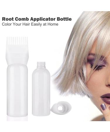 Hair Oiling Applicator Bottle | 6 oz Root Comb for Hair Dye & Scalp Treatment | Essential White - Buy Online on GoSupps.com