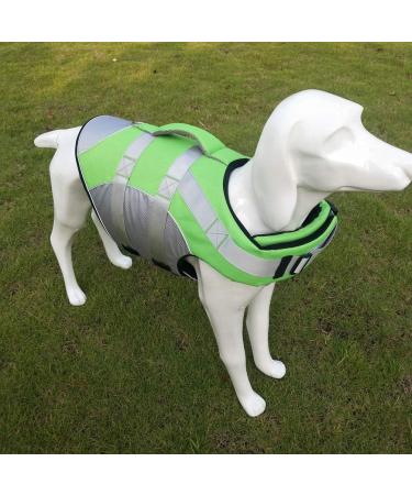 Hzqifei Reflective Dog Life Jacket - Lavish Swimming Vest for Small Medium & Large Dogs (Green M) - Ultimate Safety & Comfort - Buy Online on GoSupps.com