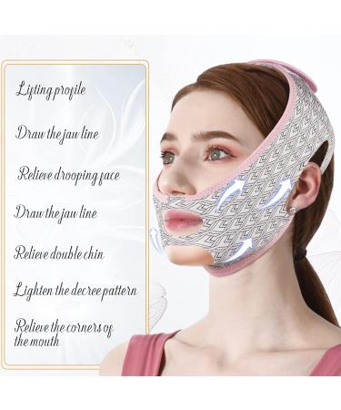 LALASTYLE Beauty Face Sculpting Sleep Mask Reusable V Shaped Slimming Face Mask Double Chin Reducer Shrinking Double Chin Mask Firming Face Lifting Belt for Women (1PCS) - Buy Online on GoSupps.com