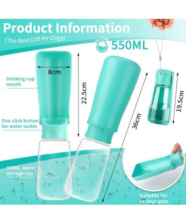 Encoun 550ml Portable Dog Water Bottle | Foldable & Travel-Friendly Pet Drinking Bottle for Outdoor Adventures - Buy Online on GoSupps.com