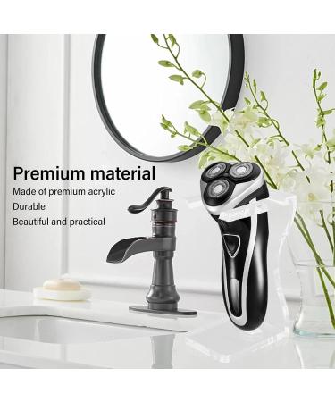 Uxsiya Acrylic Beard Brush Holder - Transparent Space-Saving & Durable Beard Brush Stand for Stylish Organization - Buy Online on GoSupps.com