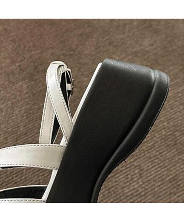 Dickly Women s Plateau Slide Sandals | Adjustable Buckles & Non-Slip Slippers | Open Toe Travel & Bathroom Sandals - Size 37 EU - Buy Online on GoSupps.com