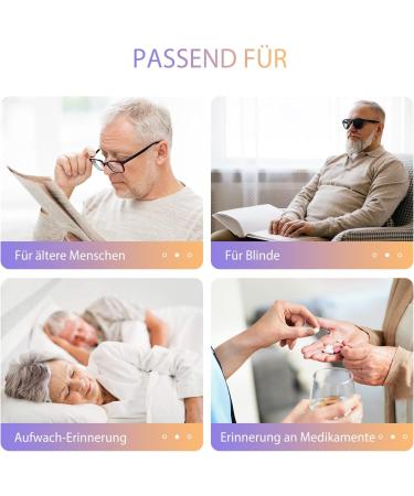 HORKENT Atomic Digital Talking Watch - German-speaking Radio-Controlled Big Numbers for Seniors & Visually Impaired - Stylish Black - Buy Online on GoSupps.com