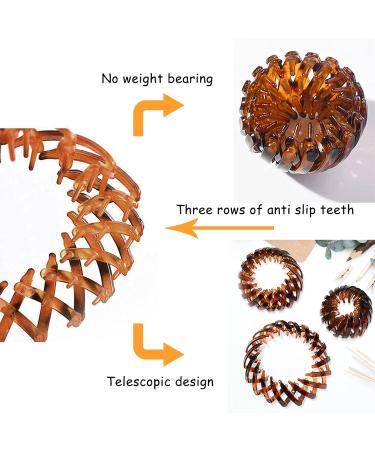 Vidfair Vintage Bird Nest Hair Clips - 3 Piece Set - Geometric Ponytail Loops for Elegant Hairstyles - Buy Online on GoSupps.com