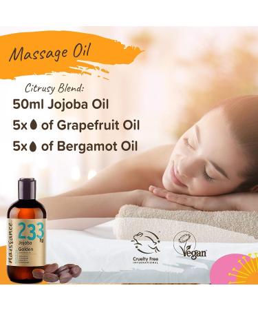 Naissance Cold Pressed Golden Jojoba Oil 8 fl oz - Pure, Natural & Unrefined | Vegan, Hexane Free & Non-GMO | Ideal for Aromatherapy & Massage | Moisturizes Hair & Skin - Buy Online on GoSupps.com