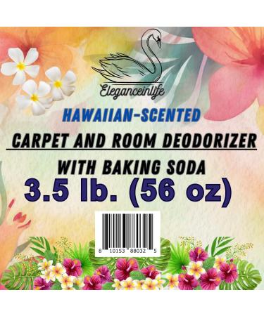 Eleganceinlife Hawaiian-Scented Carpet & Room Deodorizer 3.5 lb with Baking Soda | Freshen Your Home - Buy Online on GoSupps.com