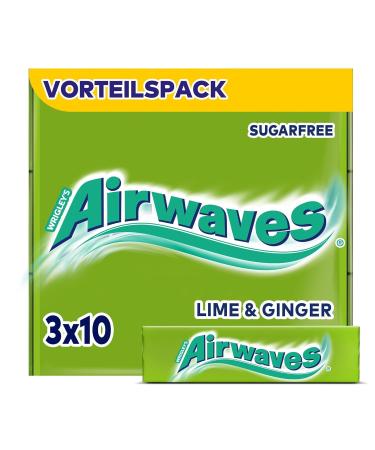 Buy Airwaves Sugar-Free Chewing Gum - Lime & Ginger 600 Dragees (20 Packs) - International Shipping - Buy Online on GoSupps.com