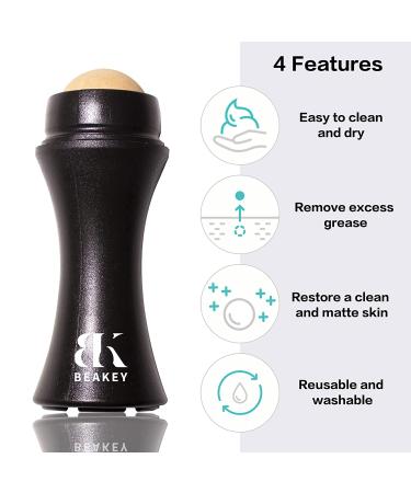 Oil-Absorbing Volcanic Roller with Replaceable Balls | On-the-Go Oil Control Tool for Instant Shine Removal - Buy Online on GoSupps.com