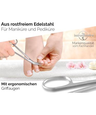 Long Angled Nail Scissors for Seniors | Micro-Tensioner Nail Cutter | Foot Care Set for Fingernails & Toenails (16 cm) - Buy Online on GoSupps.com