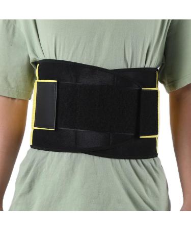 UpQRSG Back Support | Multifunctional Sciatica Pain Relief Device | Portable & Breathable Lumbar Support Belt - Yellow - Buy Online on GoSupps.com