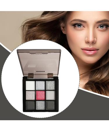 Dark Gray Shimmer Eyeshadow Intense Color Soft Texture Waterproof No Fading Perfect for Party and Everyday Life Practical Palette for Handbag - Buy Online on GoSupps.com
