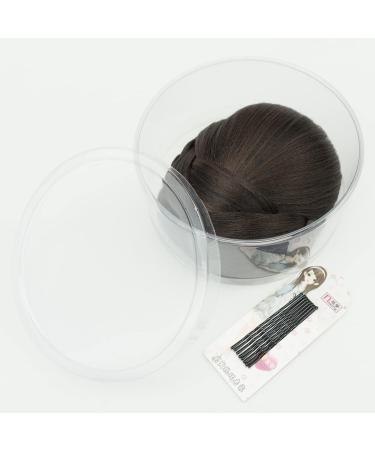 Imissu Braided Chignon Hair Cover - Chocolate Brown Donut Hair Tube Hair Tie & Wig Clips for Weddings - Updo Accessory - Buy Online on GoSupps.com