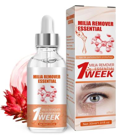 Milia S rum d maquillant pour le contour des yeux S rum facial contre les miliums et les taches brunes pour homme et femme r duit le rel chement de la peau les gonflements et les ridules 30 ml 1 pi ce.