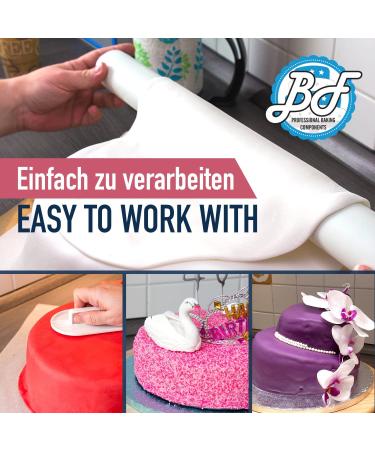 Brot-Free Premium Extra White Rollfondant 5kg | Flexible Tearproof Vegan | Gluten-Free & Lactose-Free | No Palm Fat or Preservatives - Buy Online on GoSupps.com