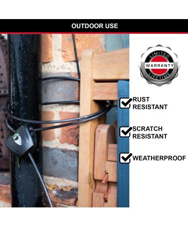 Master Lock 8428EURDPRO Adjustable Cable Lock - Secure Your Sports Equipment & Garden Furniture | 30 cm to 1.8 m Length 1 cm Diameter International Shipping Available - Buy Online on GoSupps.com