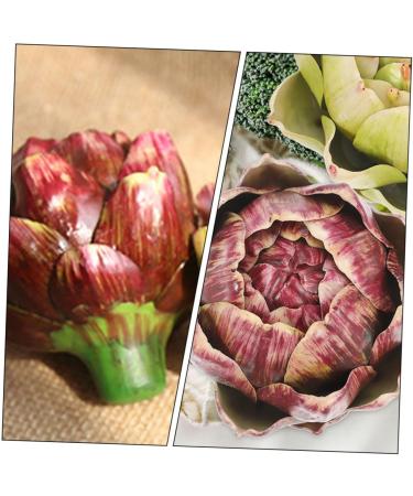 ORFOFE decorate props fake vegetables artificial flower Rose wedding fake artichoke ornament artificial wedding decors Model fake vegetable model artichoke artificial flower - Buy Online on GoSupps.com